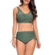 thumbnail image 1 of Trajes de baño para mujer, Trajes de baño para mujer, Trajes de baño de dos piezas de color liso para mujer, Traje de baño ajustado, Bikini, Trajes de baño con tirantes para mujer, 1 of 8