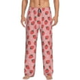 thumbnail image 2 of Kdxio Strawberries Print Men's Sleep Pajama Pant Lounge Pants with Pockets, 2 of 8