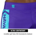 thumbnail image 3 of Hayabusa Men's Icon Kickboxing Shorts - Purple/White, Medium, 3 of 5