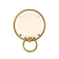thumbnail image 4 of Alhambra 1-Light Wall Sconce in Matte Black with Warm Brass, 4 of 5