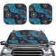 thumbnail image 2 of Balery Bohemian Turtle Parasol para parabrisas de coche de 2 piezas | Parasol plegable para parabrisas delantero de coche para la mayoría de sedanes-Small, 2 of 6
