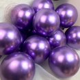thumbnail image 3 of Globos gigantes de metal cromado de 5 a 18 pulgadas para decoración de fiestas, globos de látex, diseño de escenas para bodas, festivales, color dorado y plateado metálico, 3 of 5