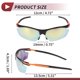 thumbnail image 4 of Gafas de montar para motocicleta Unique Bargains 1 Pc Anti-reflejo Tri-acetel Celulosa PC UV400 Gafas de sol para ciclismo Lente tono dorado Marco naranja negro, 4 of 6
