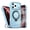 Blue, variant on For iPhone 17 Pro Grid Texture Magnetic Phone Case , Wireless Charging Compatible, Heat-Dissipation Design, Slim Shockproof Cover, Built-In Ring Kickstand, Raised Camera Protection, Gray