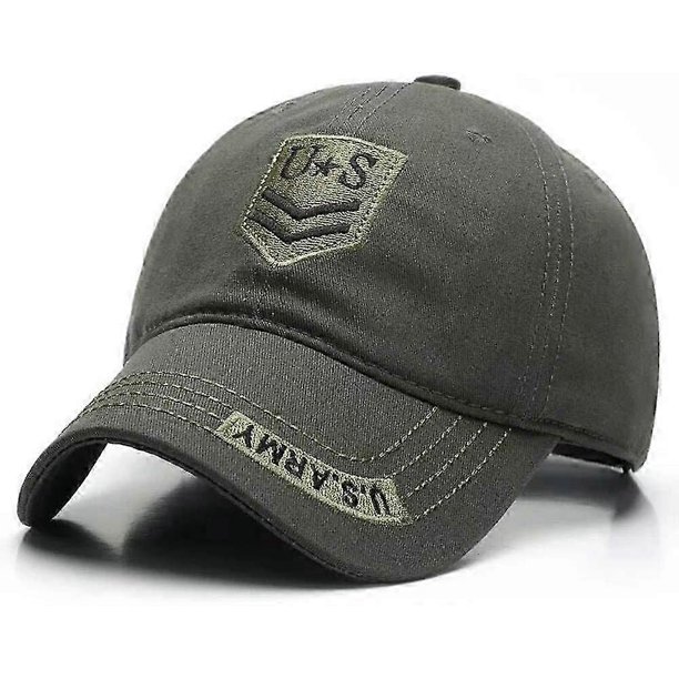 Camo Baseball Army Cap, Sports Cap, Adjustable Sports Casual Sun Visor Hat, Breathable Hat (Green)