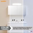 thumbnail image 4 of Sunlite 24-in 24w CCT Tunable Brushed Nickel LED Linear Bar Vanity Light Fixture, 4 of 8
