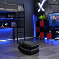 thumbnail image 5 of X Rocker Solo Floor Rocker Gaming Chair with RGB Lighting, Black, 5 of 12