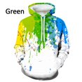 thumbnail image 1 of Sweat à Capuche Imprimé 3D Décontracté à Manches Longues pour Hommes, Encre Éclaboussée, Dégoulinant, Coloré, Punk de Rue, Hip Hop, 1 of 5