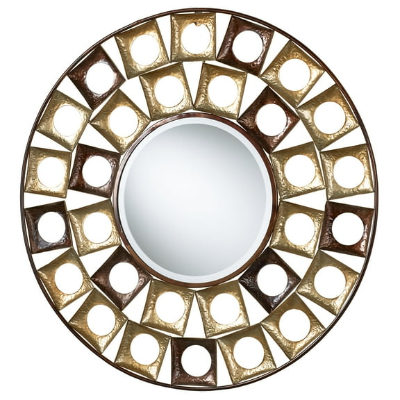 Giachetta Round Wall Mirror Multi Metallic