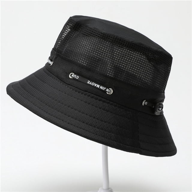 Mareep Men's Solid Color Fisherman Hat - Lightweight Sun Hat with Drawstring for Beach, Outdoor & Fashion
