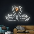thumbnail image 3 of Handmadetneonsign Couple Swans Led Sign, Couple Swans Neon Sign, Swans Lover Neon Light, Swan Led, 3 of 5
