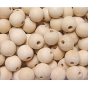 Jolly Store Crafts 16mm Round Unfinished Wood Craft Beads 100pc