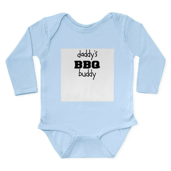 CafePress - Daddys BBQ Buddy Body Suit - Long Sleeve Cotton Baby Bodysuit