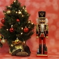 thumbnail image 4 of Soldier Nutcracker Black and Red with Gifts on Base 15 inch, 4 of 4
