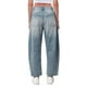 thumbnail image 4 of WILLBEST Jeans Mujer Pantalones Vaqueros de Tiro Medio para Mujer, de Pierna Ancha, Cortos, Cómodos, Elásticos, Holgados, Estilo Boyfriend Con Bolsillos, Ropa Informal Grande, 4 of 8