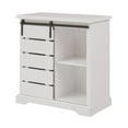 thumbnail image 3 of Farmhouse Sliding-Door Accent Cabinet, White, 3 of 8