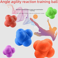 thumbnail image 4 of Pelota hexagonal, pelota de reacción sensible, cambio de dirección, velocidad ágil, pista y campo, tenis de mesa, tenis de mesa, entrenamiento, pelota de reacción, 4 of 5