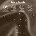 thumbnail image 4 of Non-slip Faux Leather Headrest Protector Thin Brown Inch, 4 of 5