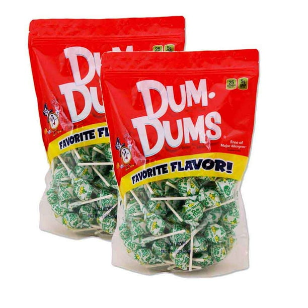 Dum Dums Lollipops Cream Soda Flavor 2-1 Lb Bags - Walmart.com