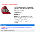 thumbnail image 2 of Left Tail Light Assembly - Compatible with 2007 - 2009 Mercedes-Benz E550 2008, 2 of 2