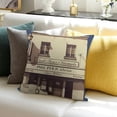 thumbnail image 3 of BANET Vintage French Perfume Paris France Throw Pillow Cover Paris France Blanc De Perles Liquide Perfume Simple Pillow Case Decorative Men Women Boy Girl Room 24x24in, 3 of 5