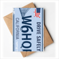 thumbnail image 1 of Licence Plate USA American Pattern Greeting Cards You are Invited Invitations, 1 of 3