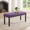 Purple + Wood+4, variant on ZHICHUN Biony Blue Fabric Dining Bench with Nailhead Trim, Solid Wood Legs 44 Inch