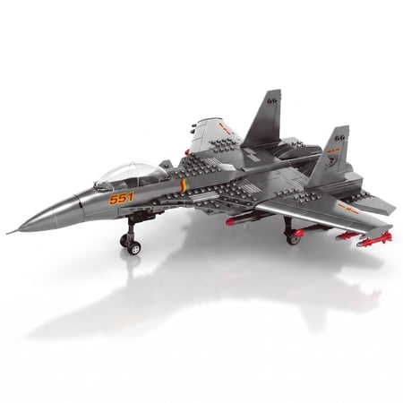 Carrier-Based Aircraft Military Fighter Air Force Building Block Set WW2 Military Airplanes Model Aircraft Plane Brick Building Set Toy Gifts for Kids and Adults 285PCS