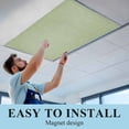 thumbnail image 6 of Vintage Sage Green Fluorescent Light Covers, Farmhouse Retro Beige Solid Color Magnetic Light Covers for Ceiling Lights, Fluorescent Ceiling Shade Filters for Classroom Bedroom Office 4x2Ft x 1PCS, 6 of 8