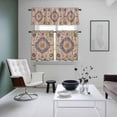 thumbnail image 4 of Boho Southwest Kitchen Curtains Sets for Windows 36 Inch Length, Vintage Country Ethnic Nation Motifs Rod Pocket Window Treatments Tier Curtains and Valances Set for Bedroom/Bathroom, 4 of 8