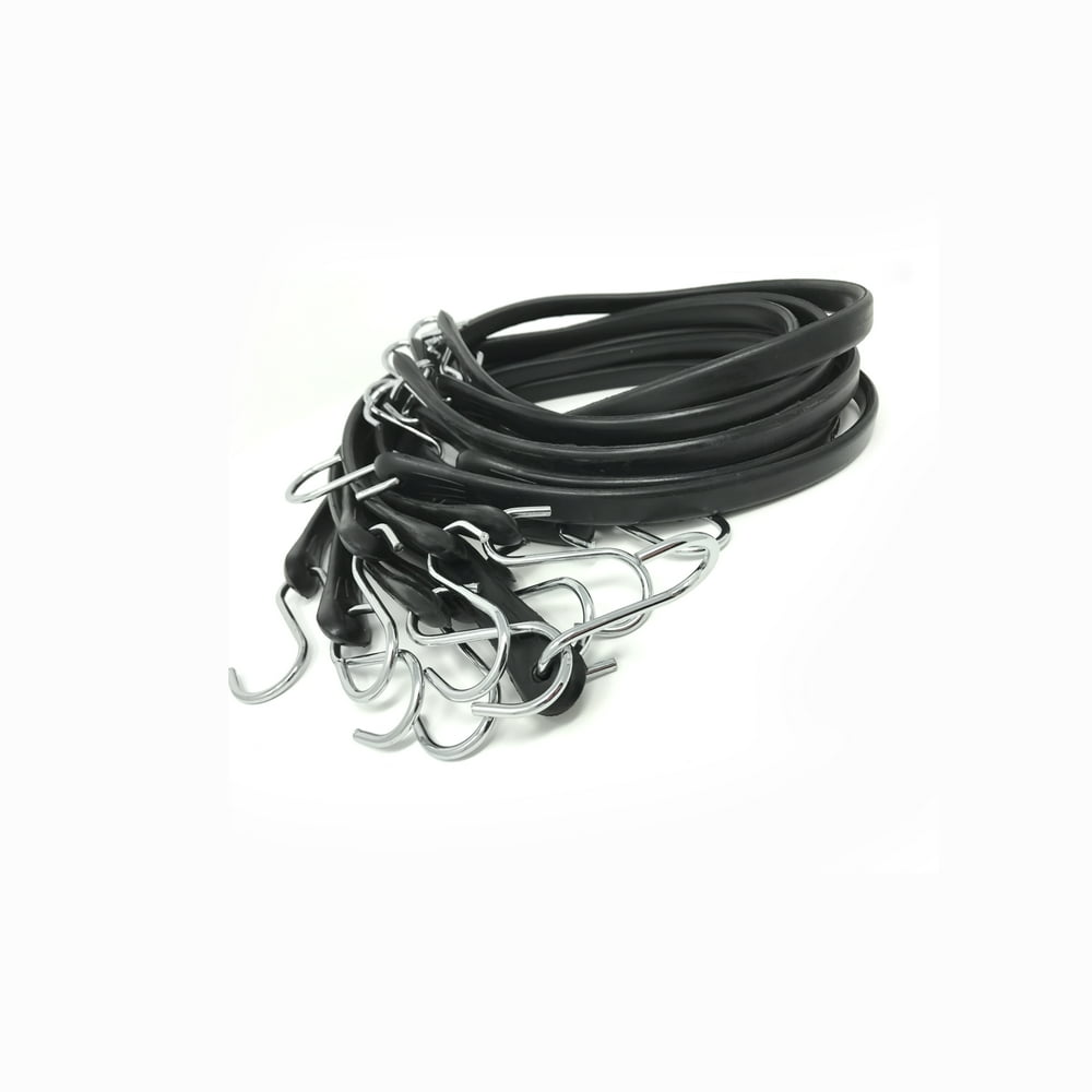 20 PCS 41Inch EPDM Rubber BUNGEE STRAPS, for Cargo Trailer Tarp Tie