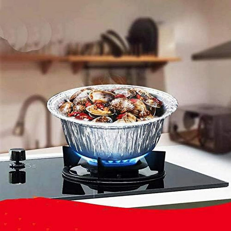 JetFoil Aluminum Round Foil Pot with Lid – Perfect for