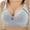 Blue, variant on Women Fashion Casual Breathable Tube Top Bra Underwear Without Steel Ring Gathering And Adjusting Bro Sports Bra Non Removable Pads Bras Front Closure Womens Bras Pack plus Sized Sports Bra Womens
