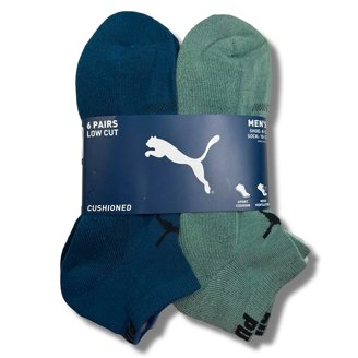 Puma Men's No show Sport Socks, Moisture Control, Arch Support