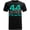 Lewis 44 Turquoise Print - Black, variant on Formula Racing Driver Fuel Race Car Sports Fan Graphic T-Shirt - Lewis 44 Black XS-3XL