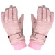 thumbnail image 2 of Qarigey 1 par de guantes para esquiar en la nieve para niños, guantes a prueba de viento, mitones de calentamiento ajustables, equipo deportivo para guantes y mitones Rosa claro Qarigey AP013201-02, 2 of 6