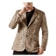 thumbnail image 3 of BLAZER DE FIESTA PARA HOMBRES INSPIRE CHIC IMPRESIÓN DE ANIMAL SOLAPA CON MUESCA CHAQUETA LIGERA 2XL Marrón, 3 of 6