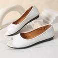 thumbnail image 6 of Women's Peep Toe Ballet Flats with Bow, Slip-On Casual Shoes, 6 of 9