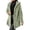 Green, variant on Women's Sherpa Long Sleeve Hooded Button Front Jacket Loose for Fall Winter