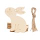 thumbnail image 2 of Fiudx Colgante de Conejito de Pascua, Decoración de Madera para Hacer Tú Mismo, Juego de 10 Piezas, Decoración Festiva para El Hogar, Exhibición de Mesa de Pascua, Celebración Familiar, Tamaño 6 X 4,, 2 of 2
