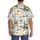 thumbnail image 3 of Fotbe Transportation Cartoon Camisa Estampada de Manga Corta para Hombre, Casual de Verano, Estilo Playero, Sin Arrugas-XX-Large, 3 of 5