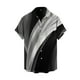 thumbnail image 1 of Camisas Para Hombre Manga Larga Camisa de manga corta con estampado digital 3d de ocio de tendencia de moda de playa de turismo de vacaciones de verano para hombres (Black, XS), 1 of 4