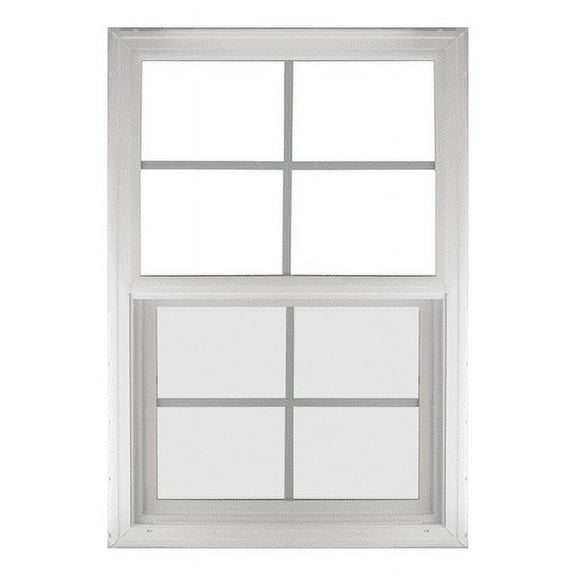 Double Pane Window 18" x 36" White Vinyl Window Low-E Glass Argon Gas Window Florida Approved