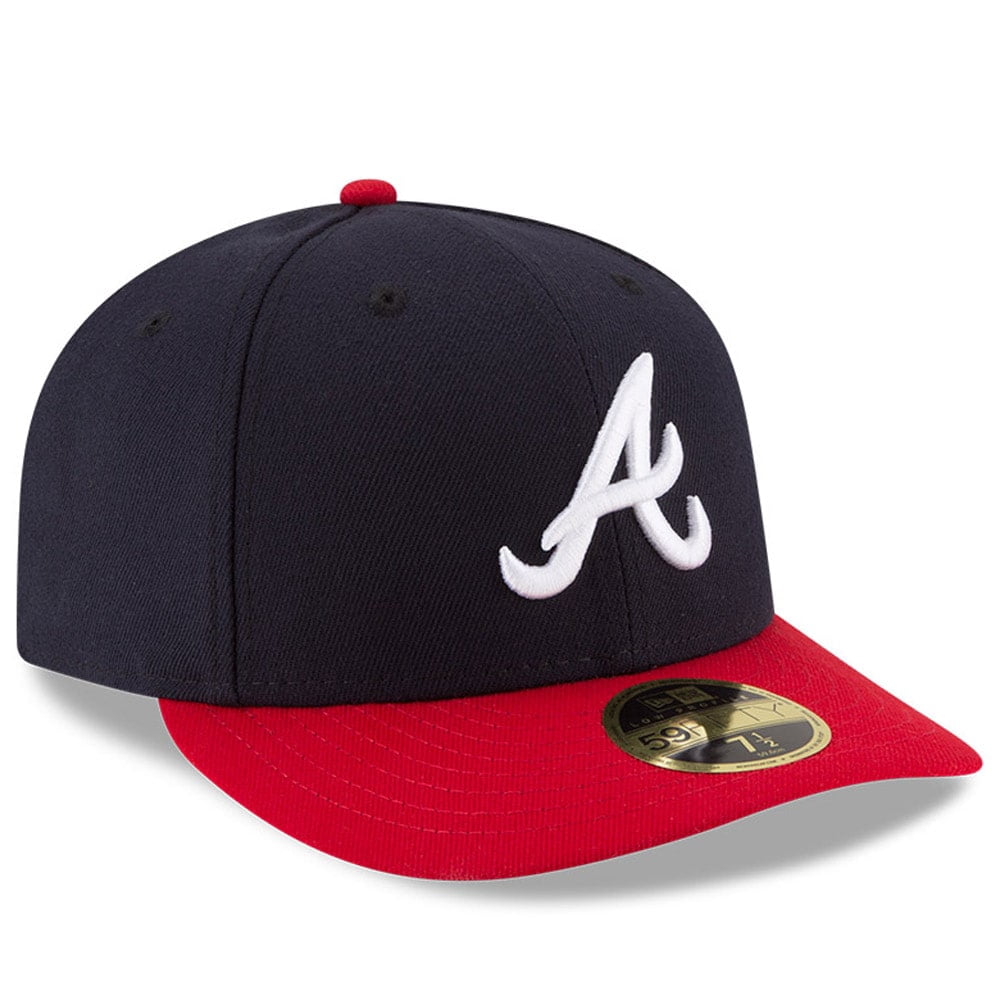 Men's New Era Navy/Red Atlanta Braves Home Authentic Collection On-Field Low Profile 59FIFTY Fitted Hat
