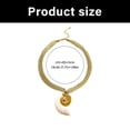 thumbnail image 3 of Elegant Conch/Sun/Shell Pendant Necklace, Lightweight Stainless Steel Mesh Chain Jewelry for Women Daily Wear, 3 of 8