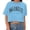 Light Blue, variant on Women's Fashion Crop Top Short Sleeve Printed Casual Summer Womens Compression Cold Gear