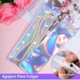 thumbnail image 3 of 100 Pcs Bolsas Reutilizables para Dulces, Antiolores y con Ventana Transparente, Bolsas Holográficas Resellables para Snacks, Galletas y Joyas, Envolviendo Regalos, 3 of 4