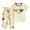 Z13-Beige, variant on Gunia Toddler Girl Pajamas Boys Summer Cartoon Printed Short Sleeved Tops Shorts 2Pc Children Suit Loungewear Pink 18-24 Months