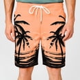 thumbnail image 3 of XINPING Swim Trunks Men Lightweight Tropical Print Quick Dry Spring Break Swim Trunks with Pockets Stretch Fabric Beach Shorts Bathing Suits, 3 of 9