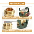thumbnail image 3 of Portable Spirit Burner Camping Stove Backpacking Brass Ultra-Light Spirit Stove, 3 of 9
